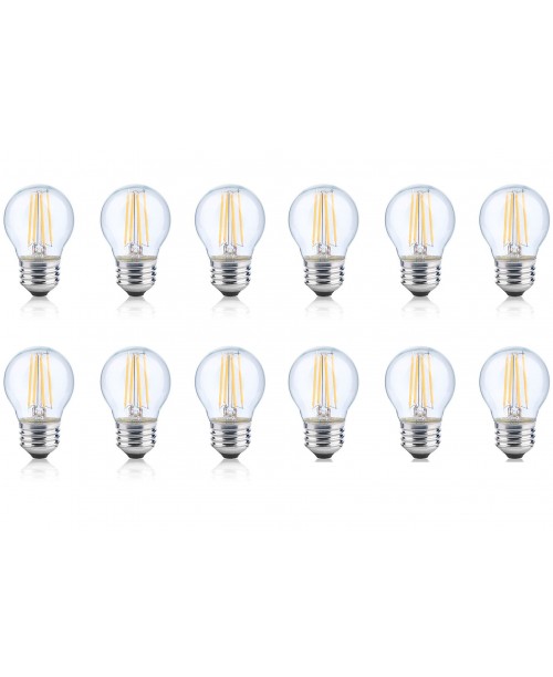 LONICERA SERIES LED FILAMENT BULBS 6 W AC 120 V 2700K WARM WHITE COZY LIGHT E-26 BASE A-19  (12 pack)